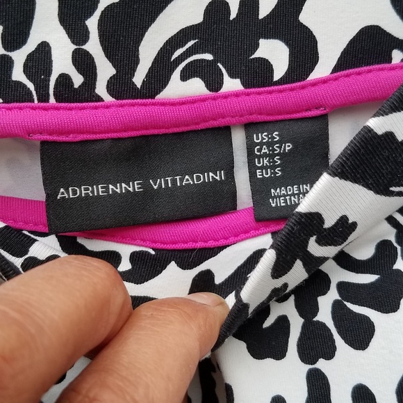 Adrienne Vittadini Black & White Circle Skirt - Picture 3 of 3